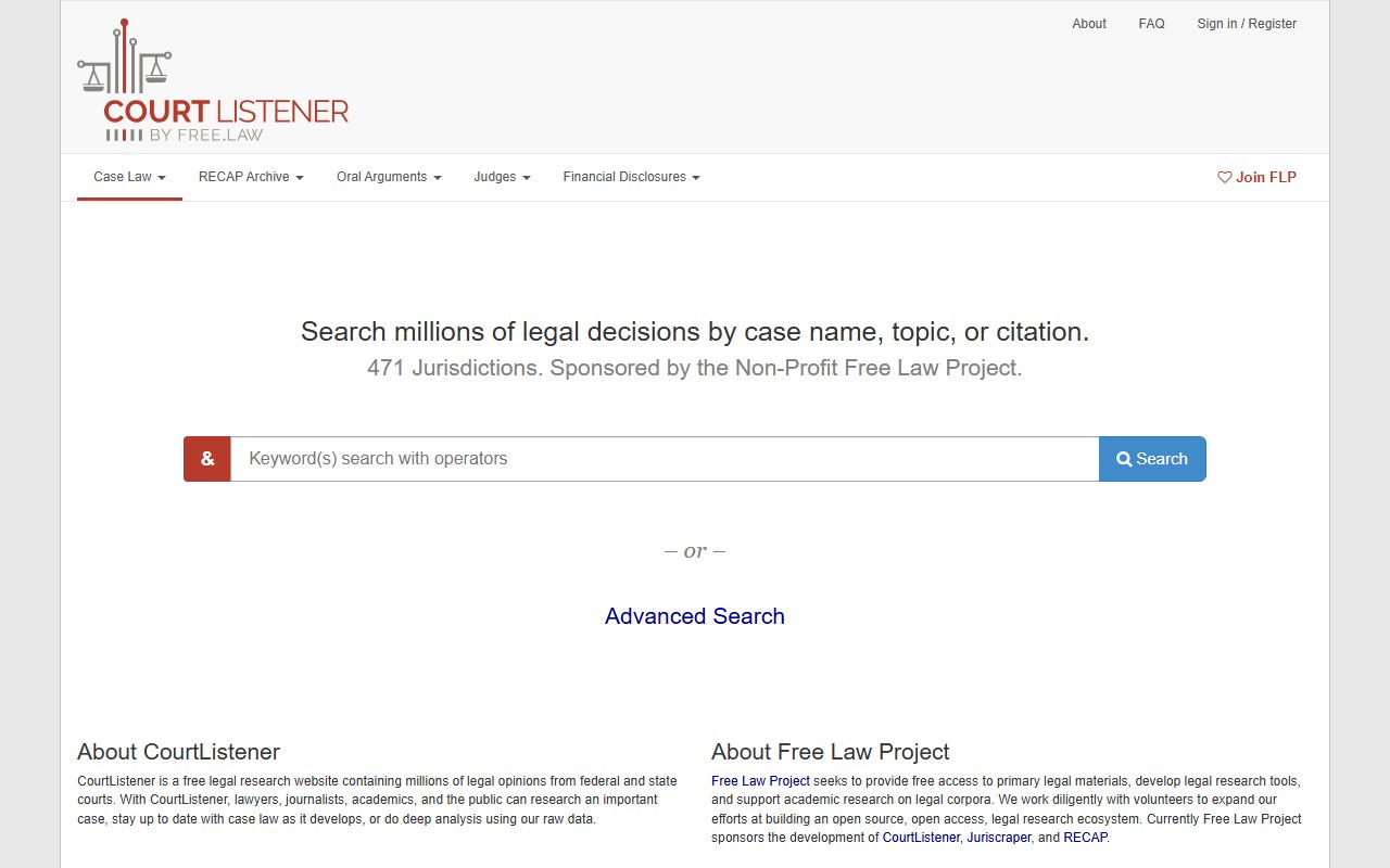 CourtListener legal opinions and docket alerts for Okfuskee County court dockets